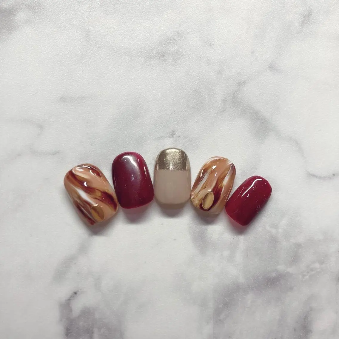 ネイル べっ甲ネイル ジェルネイル ニュアンスネイル パラジェル Nail&eye Belire 新宿のネイルデザイン