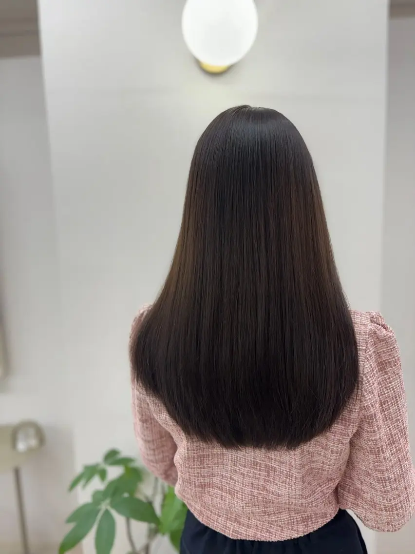 ミディアム カラー パーマ ヘアアレンジ 透明感カラー くびれヘア 顔まわりレイヤー 顔周りカット 韓国風ヘア カット ヘアカラー トリートメント ヘッドスパ ヘアセット ✨綺麗が続くカット ✨/星野六三四のヘアスタイル