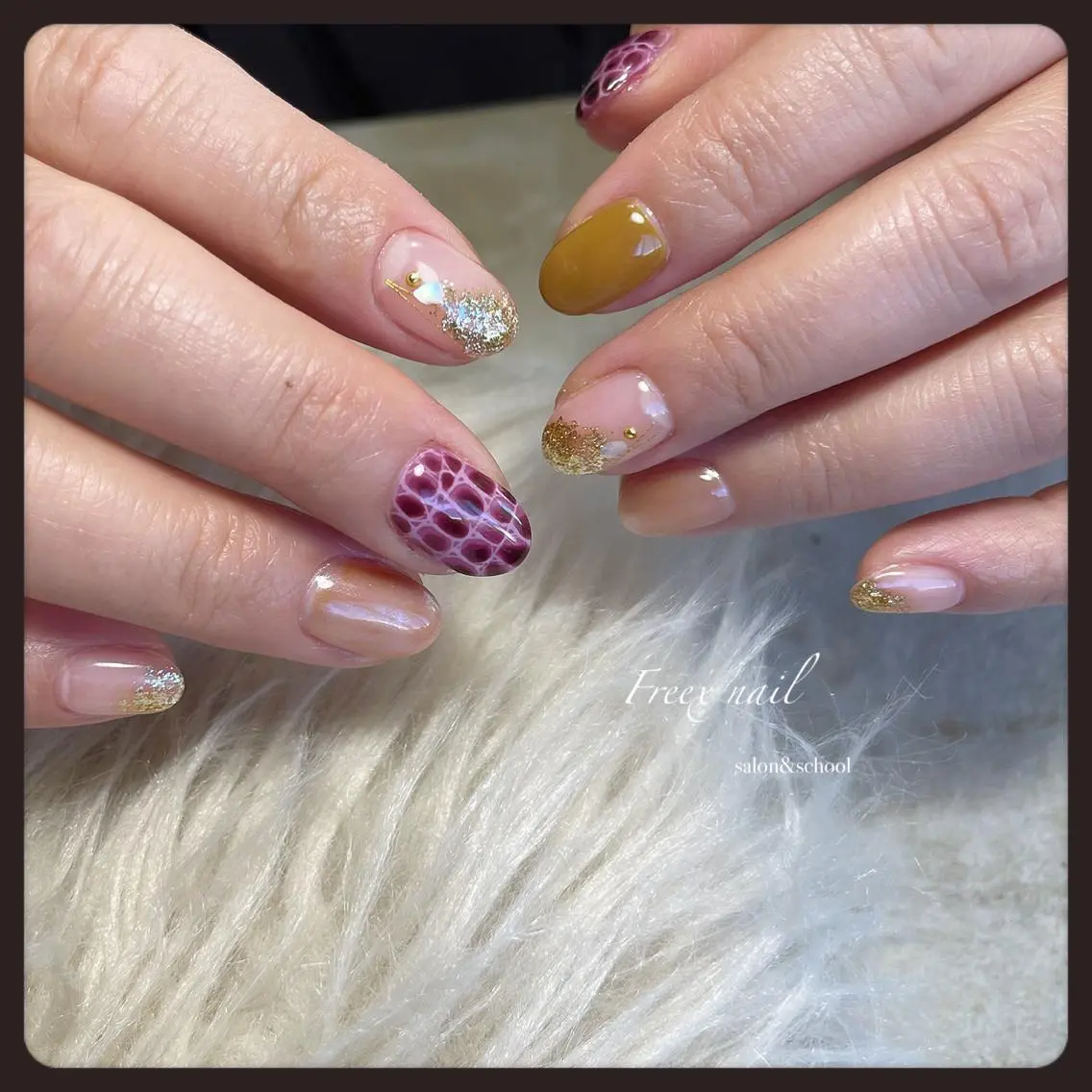 ネイル ハンドネイル ハンドケア freex nail /ニュアンス/個性派のネイルデザイン
