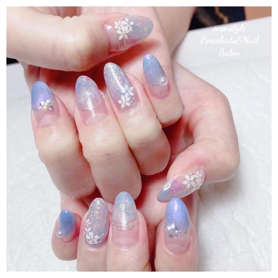 ミディアム ネイル 🐾enen style 🐾のネイルデザイン