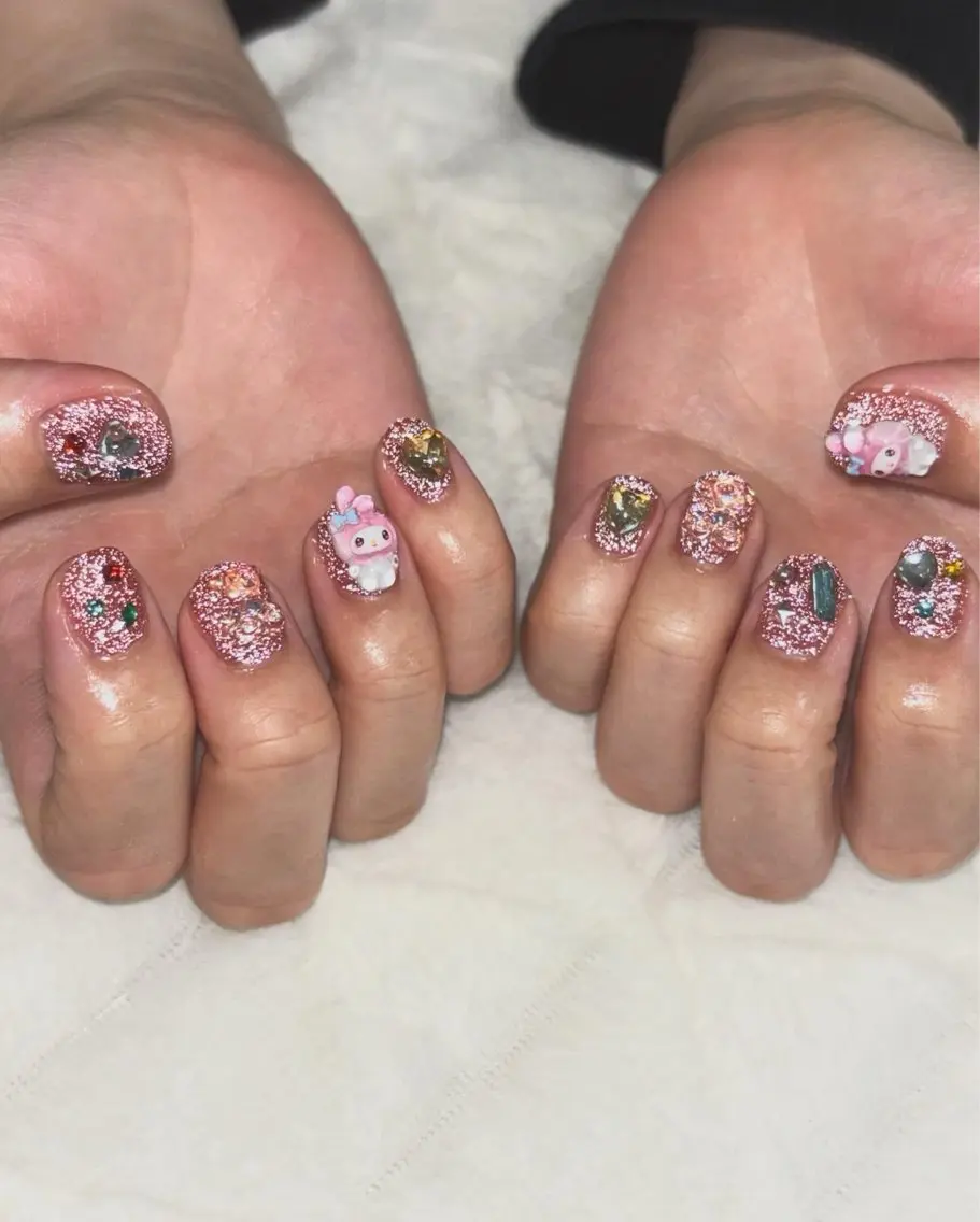 ネイル フラッシュネイル nail salon はるりのネイルデザイン