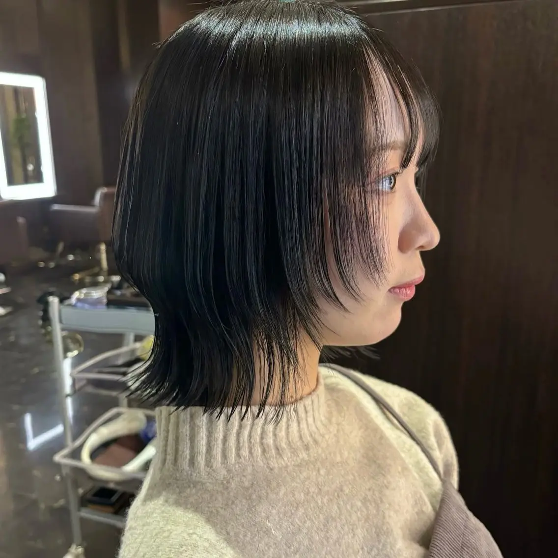 ミディアム カット 【nui 茨木】 清水優のヘアスタイル
