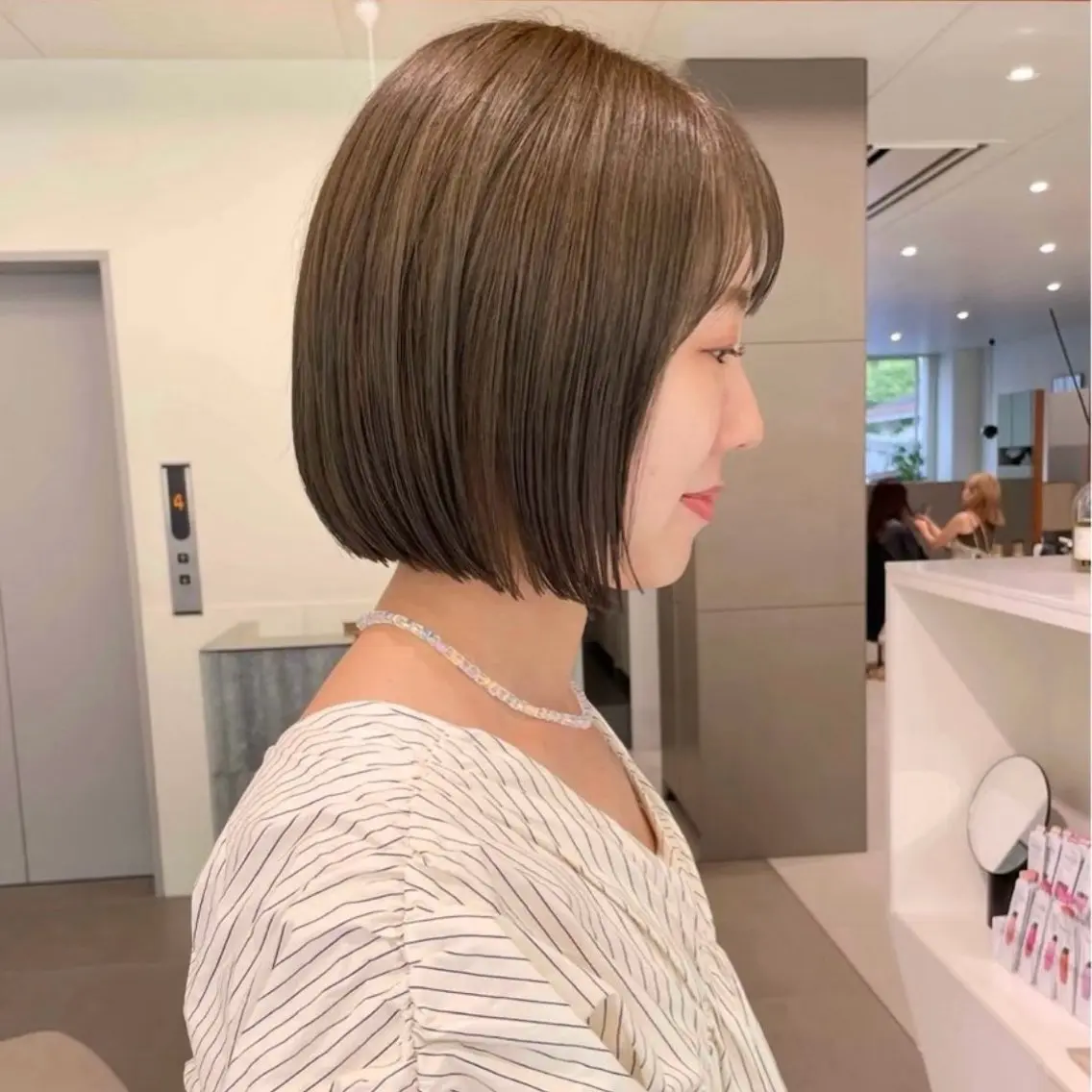 ショート ヘアカラー ミント/ベージュ/ ダブルカラーRIOのヘアスタイル