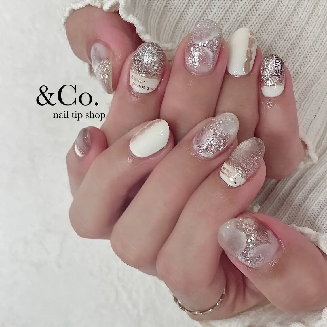 ネイル ニュアンスネイル ピンク ハンドネイル ハンドケア Lilly Co.のネイルデザイン