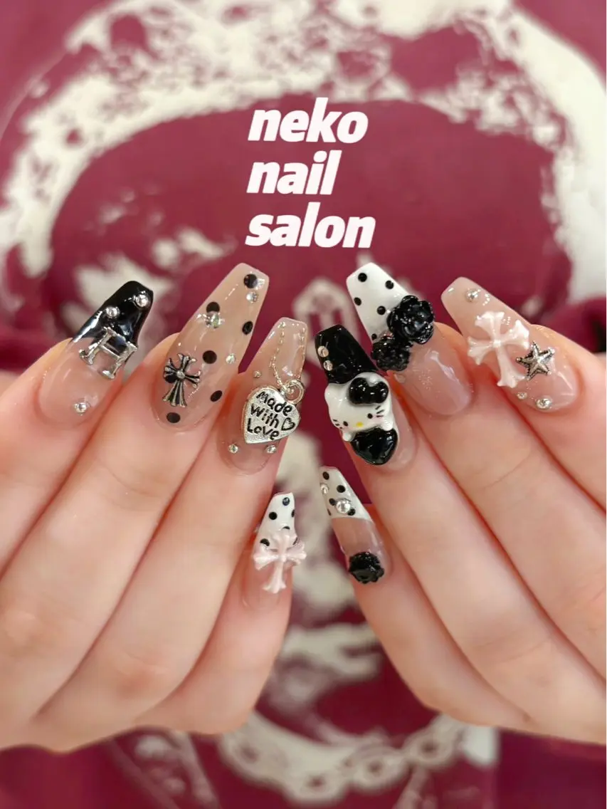 ネイル フレンチネイル ワンホンネイル ハンドネイル neko nailのネイルデザイン