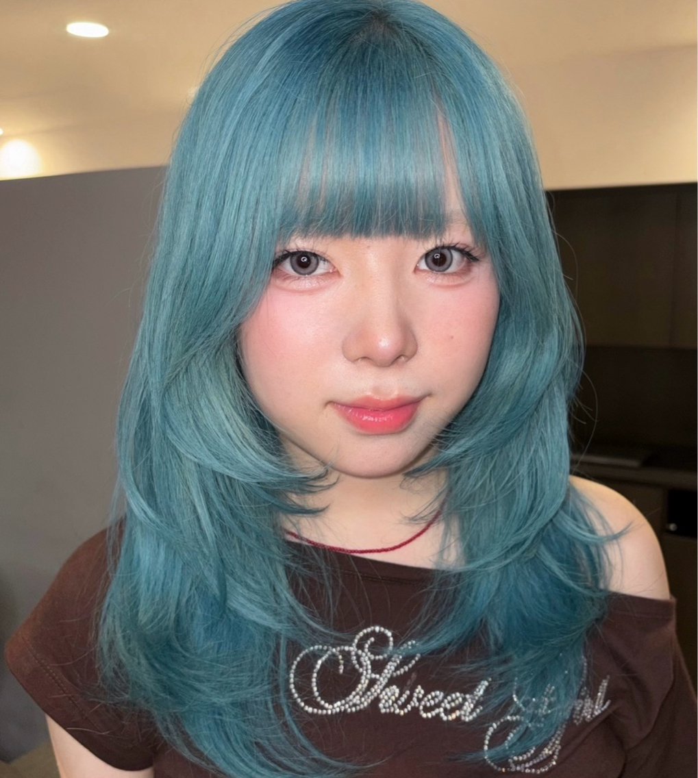 セミロング カラー カット ヘアカラー トリートメント Cocona 🦤 /ブリーチ/デザインのヘアスタイル