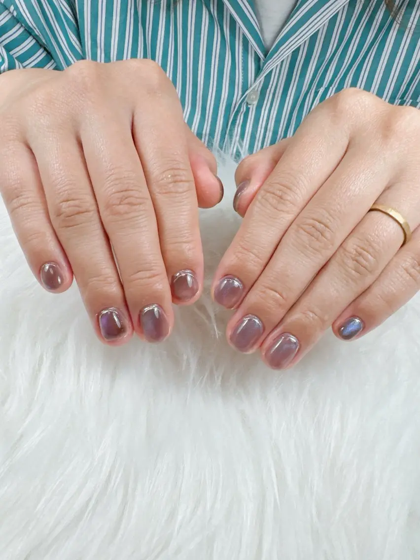 ネイル マグネットネイル ミラーネイル nail salon Luxe【リュクス】のネイルデザイン