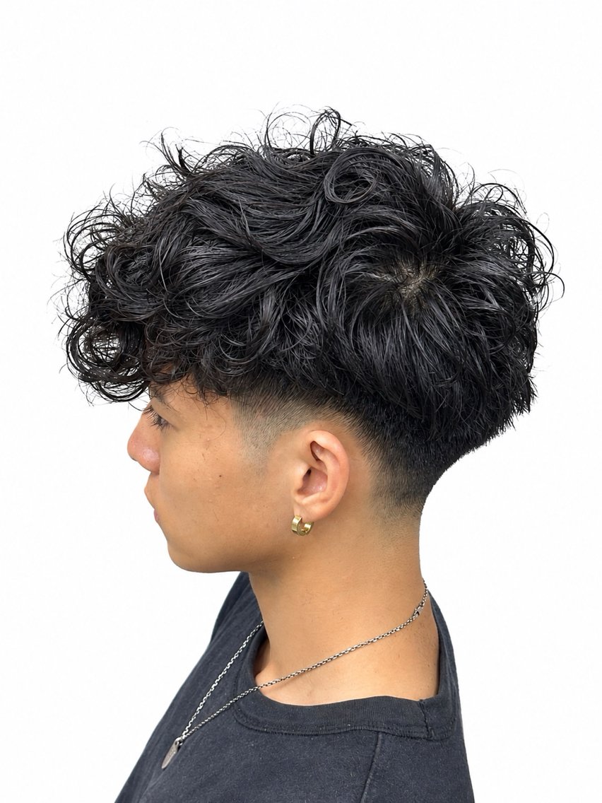 パーマ メンズ カット パーマ 【メンズ特化】海外風 スパイキー/トムのヘアスタイル