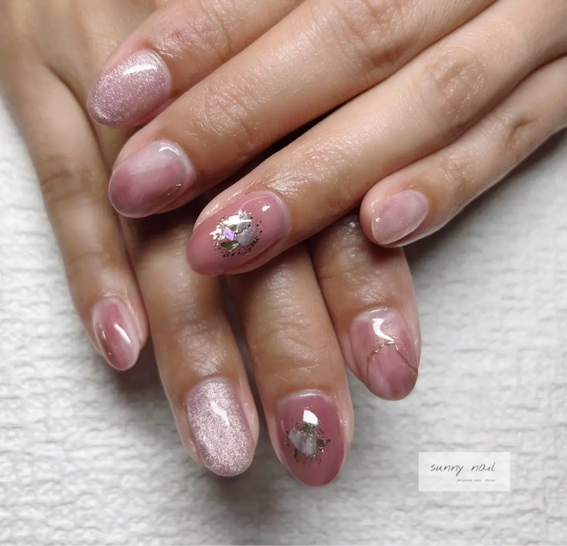 ネイル マグネットネイル 大理石ネイル(マーブル) sunny nailのネイルデザイン