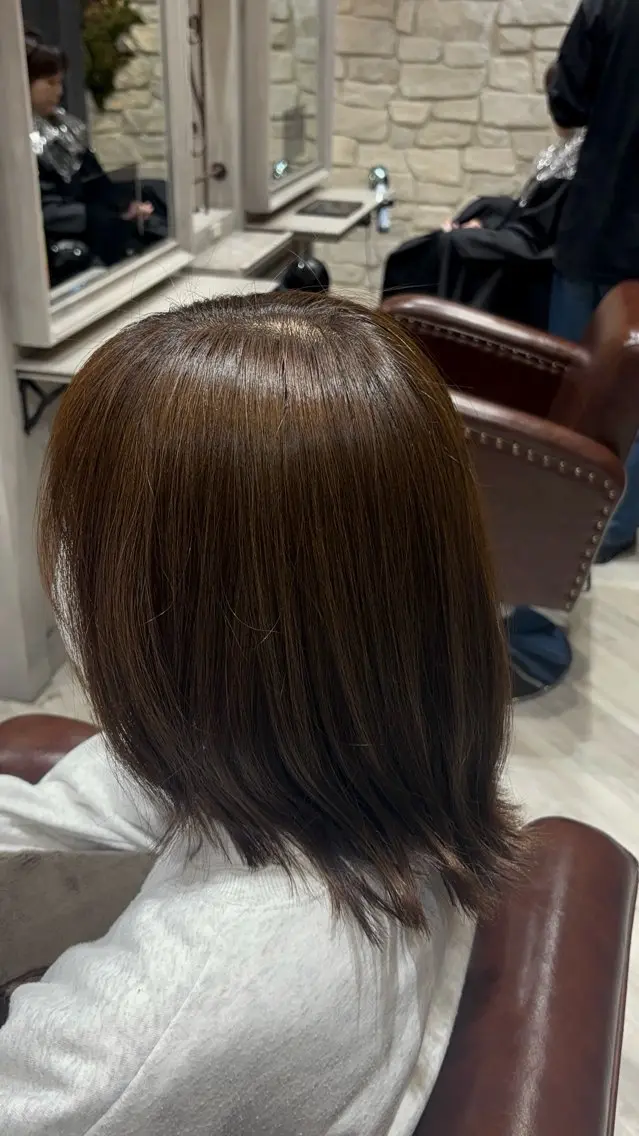 ミディアム カラー ブラウンカラー 🫧大滝 いくみ🌿辻堂のヘアスタイル