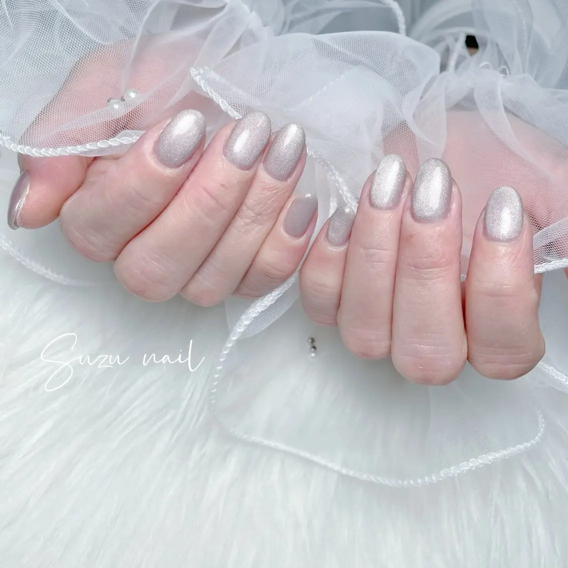 ネイル マグネットネイル マグネットワンカラー ワンカラーネイル ハンドネイル ✨Suzu nail✨のネイルデザイン