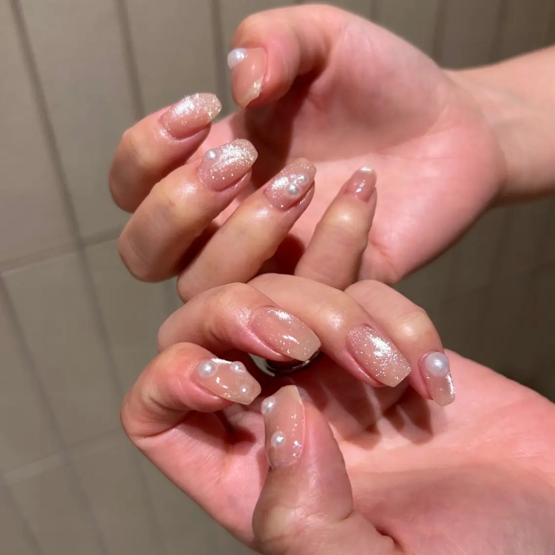 ネイル ブライダルネイル ハンドネイル シンプルネイル Ezura Yumiのネイルデザイン