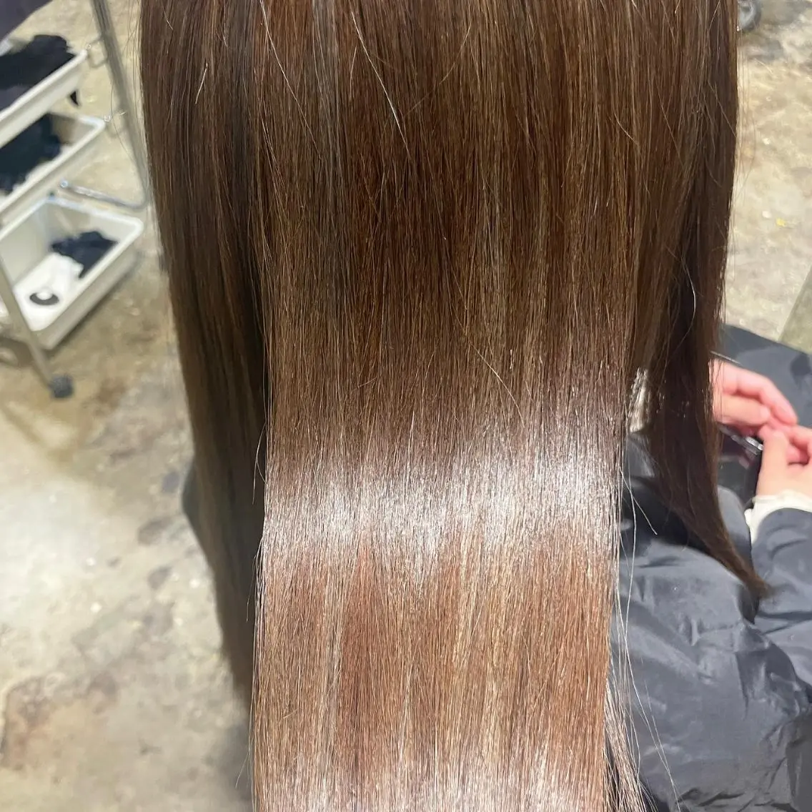 セミロング カラー ヘアアレンジ グレージュ トリートメント 🇰🇷韓国ｽﾀｲﾙ ﾚｲﾔｰ/ayanaのヘアスタイル