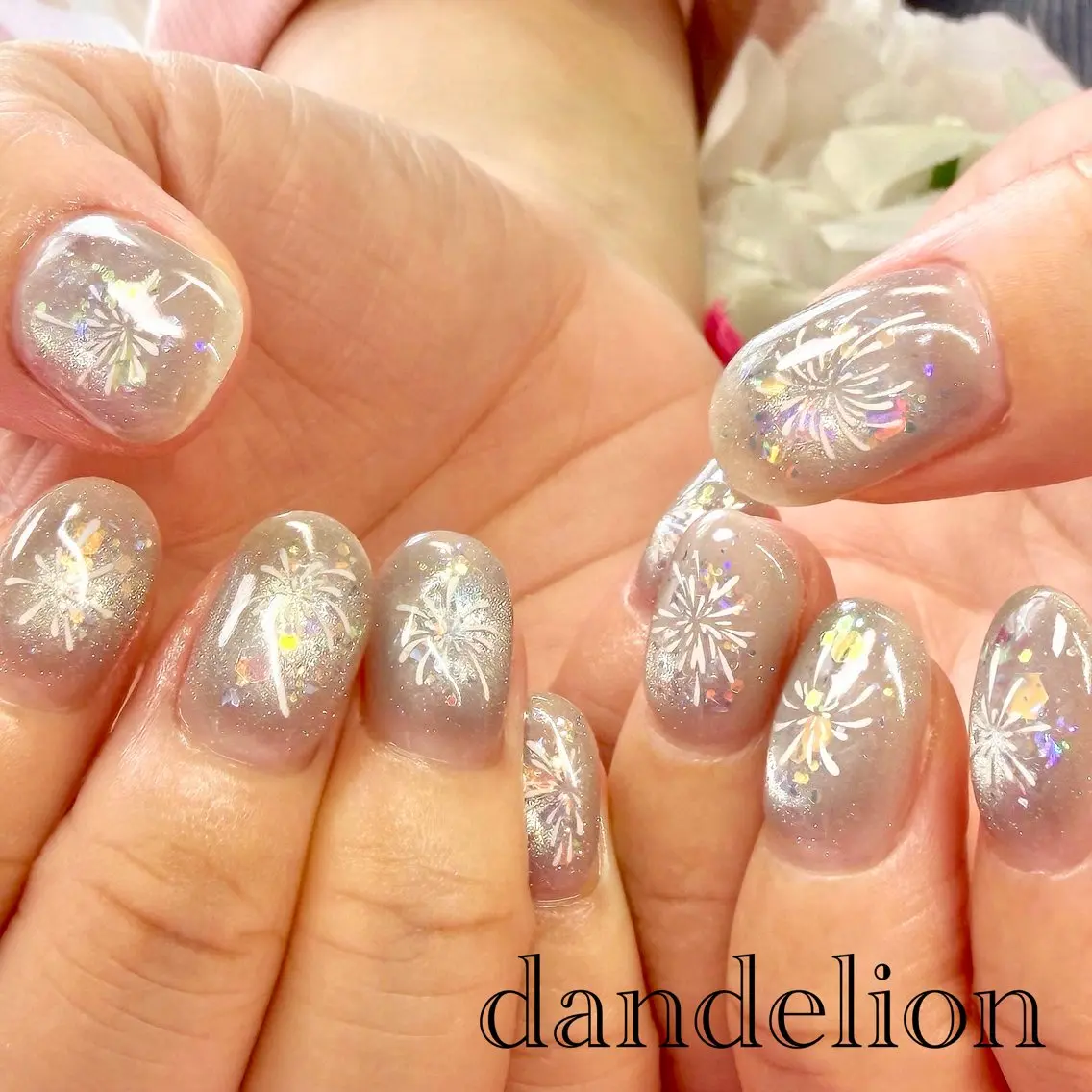ネイル ハンドネイル ハンドケア dandelion ダンデライオンのネイルデザイン