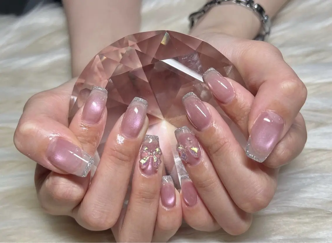 ネイル フラッシュネイル ジェルネイル グラデーション 韓国ネイル マグネットネイル ハンドネイル Nail&eye Belire 新宿のネイルデザイン