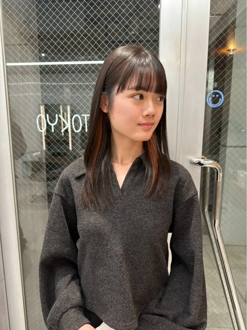 セミロング カラー メンズ特化美容師/ すなおのヘアスタイル