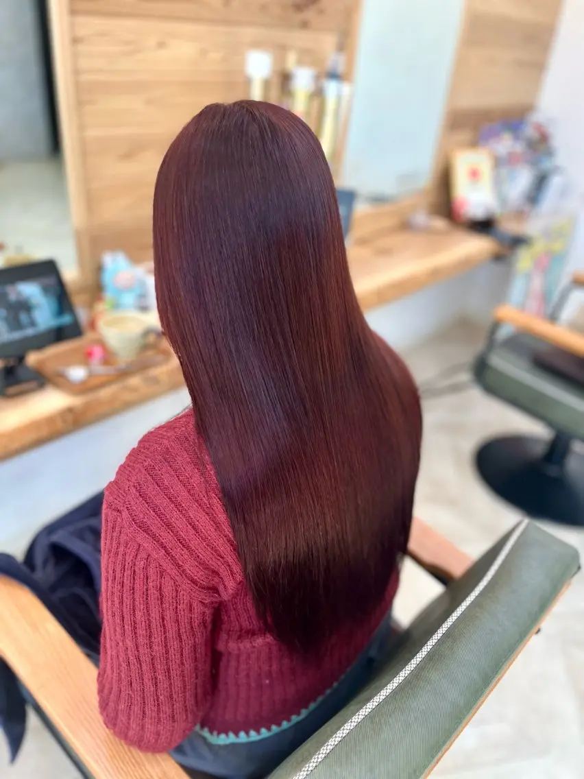 ロング カラー ヘアカラー 佐藤 美聡のヘアスタイル