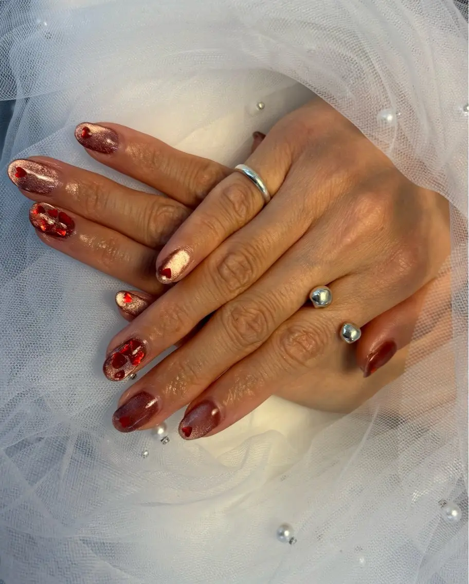 ネイル フラッシュネイル フットネイル フレンチネイル ジェルネイル ガラスフレンチ Nail salon Natulalのネイルデザイン