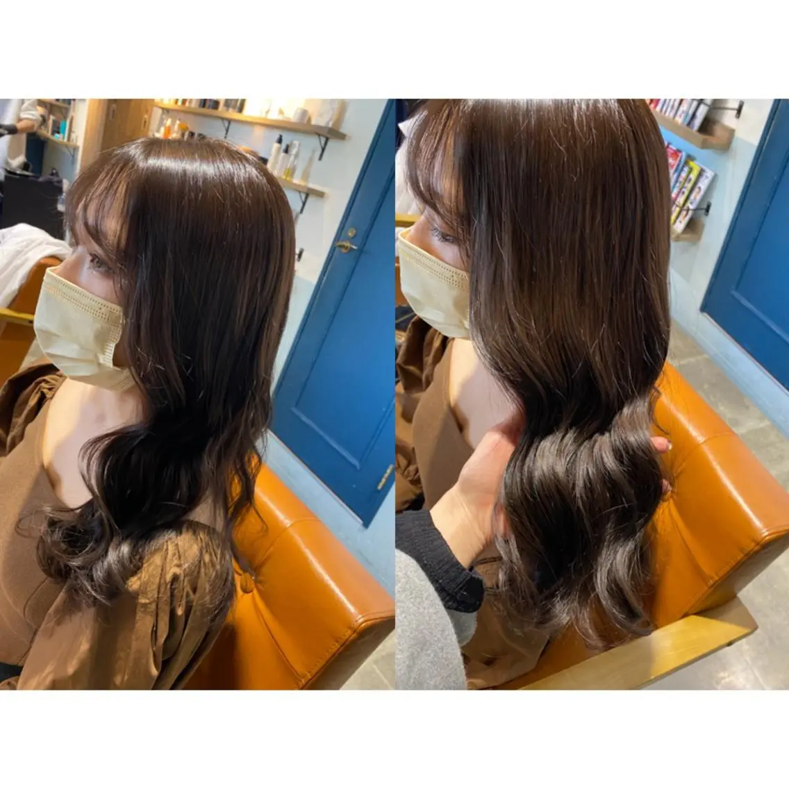 カラー ブラウンカラー 🩵盛れる顔周りヘア EMI🩵のヘアスタイル