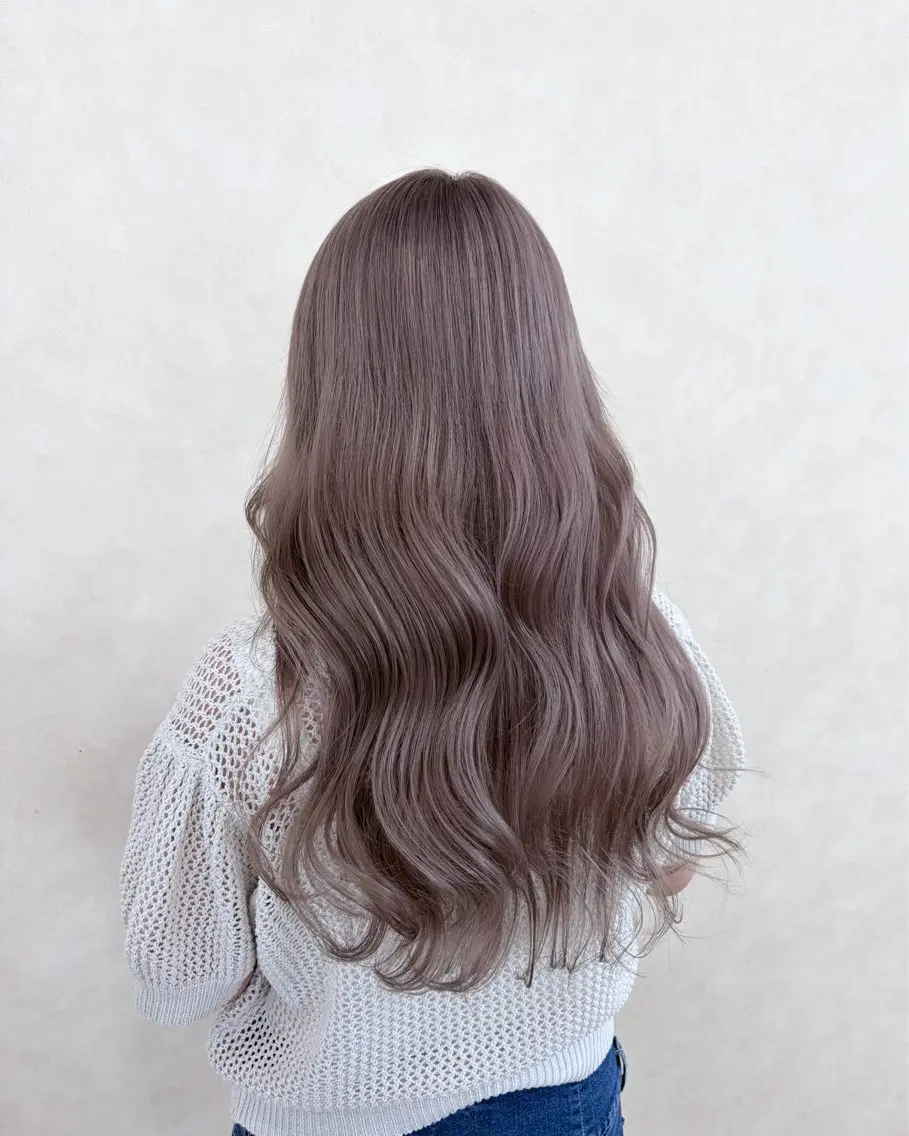 ロング ヘアカラー トリートメント ヘッドスパ 角田 満帆のヘアスタイル