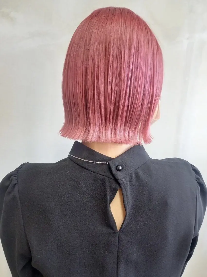ミディアム 天王寺 hinataのヘアスタイル