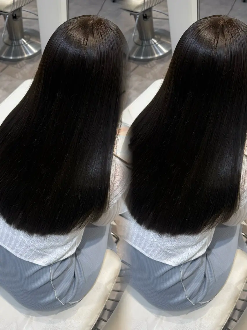 ロング カラー 透明感カラー グレージュ 学生 髪質改善 トリートメント カット ヘアカラー トリートメント 💎透明感カラー特化 💎TAISEIのヘアスタイル