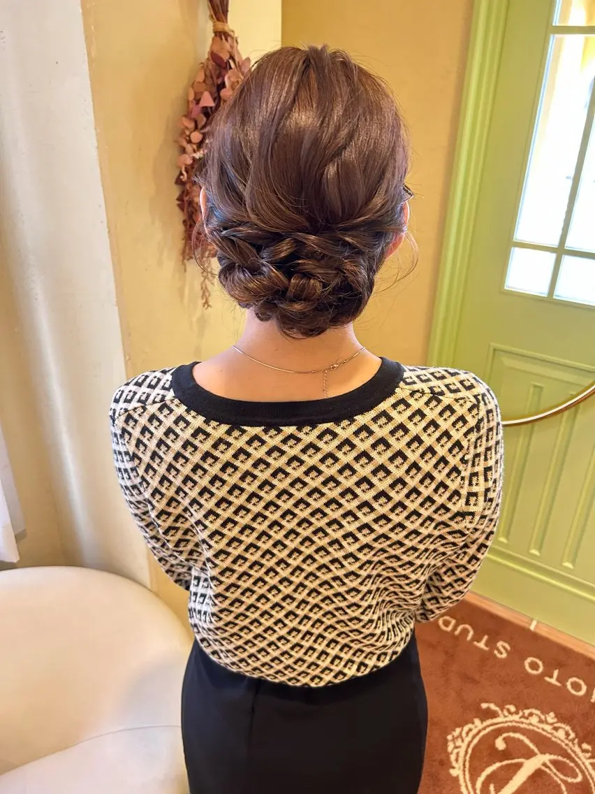 ロング ヘアアレンジ ロング タニモト ユイのヘアスタイル