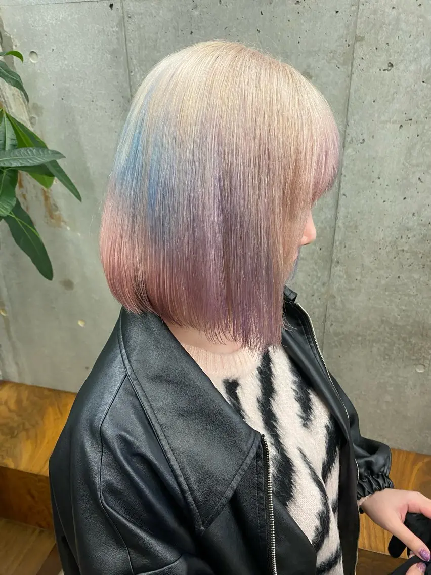 ショート カラー 🌈艶ハイトーン特化 🌈NOZOMUのヘアスタイル