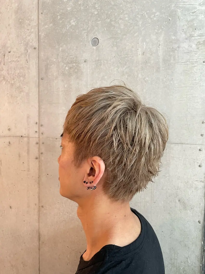 ショート カラー メンズ カット ヘアカラー トリートメント 🔥メンズ特化パーマ 🦖増田弘明🦖のヘアスタイル