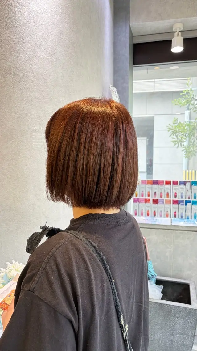 ショート ボブ カット ヘアカラー SOL／ あづき⭐️のヘアスタイル