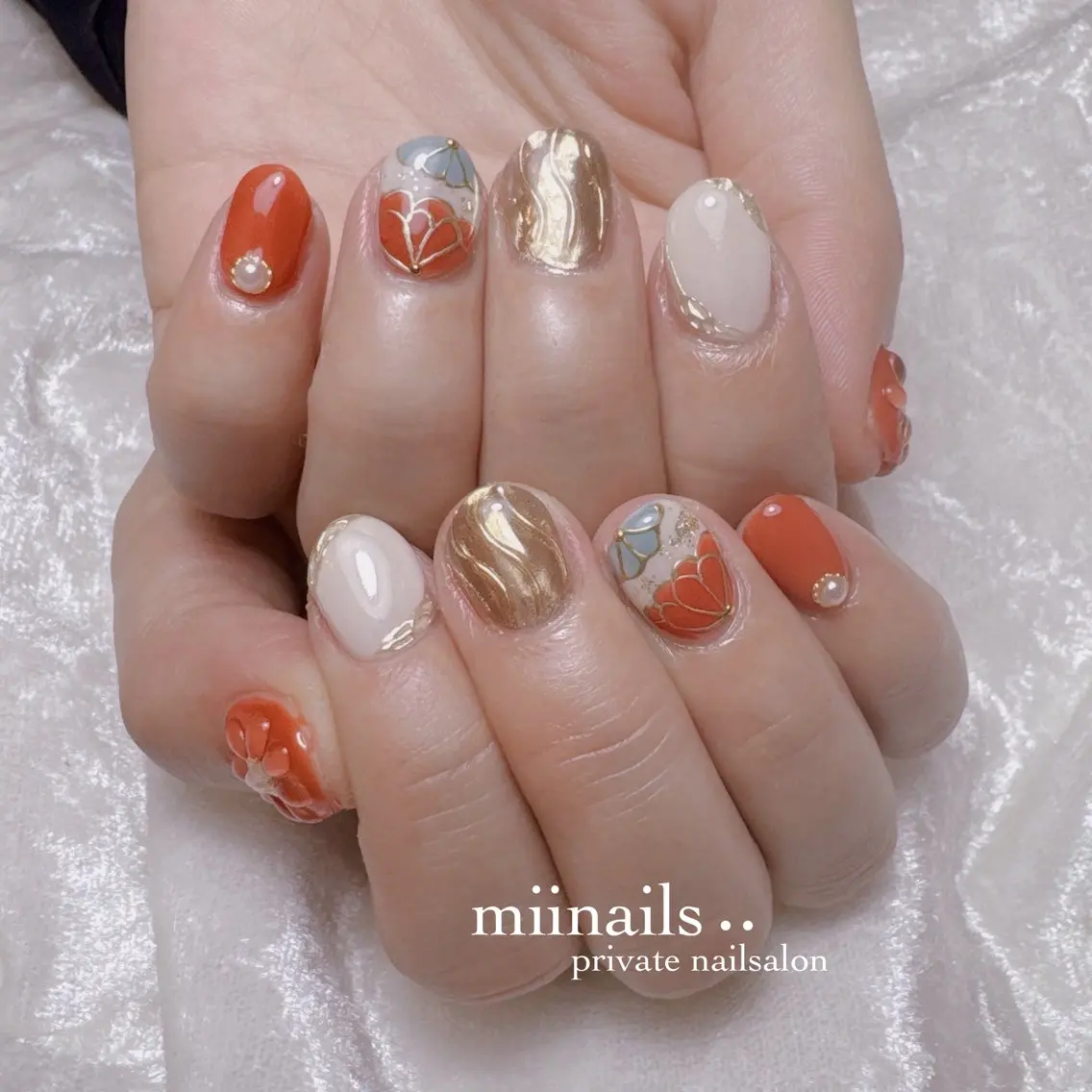 ネイル 韓国ネイル ワンホンネイル ハンドネイル nailsalon miinailsのネイルデザイン