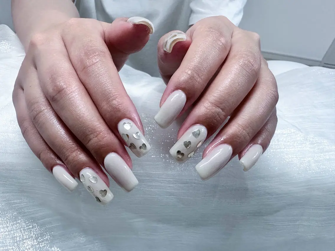 ネイル スカルプネイル シンプルネイル Lu nailsalonのネイルデザイン