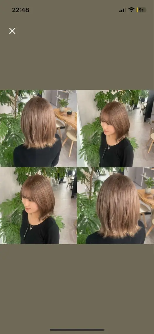 セミロング カラー ヘアカラー 🍑透明感トレンド カラー🍑のヘアスタイル