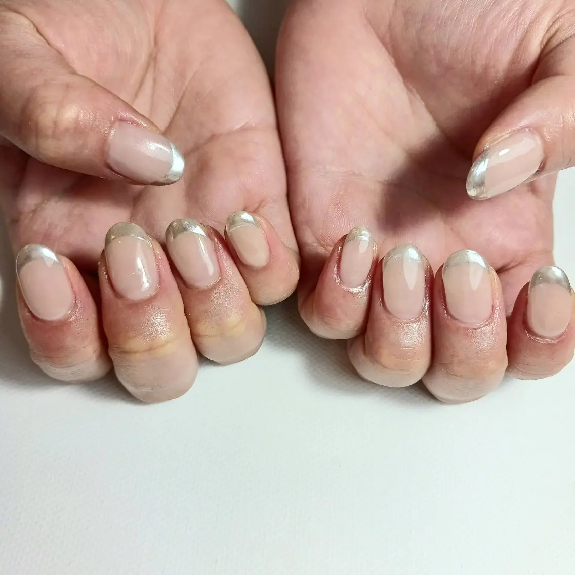 ネイル フレンチネイル ジェルネイル ミラーネイル 持ち込み オフィスネイル ハンドネイル owlnail /持込みデザイン専門のネイルデザイン