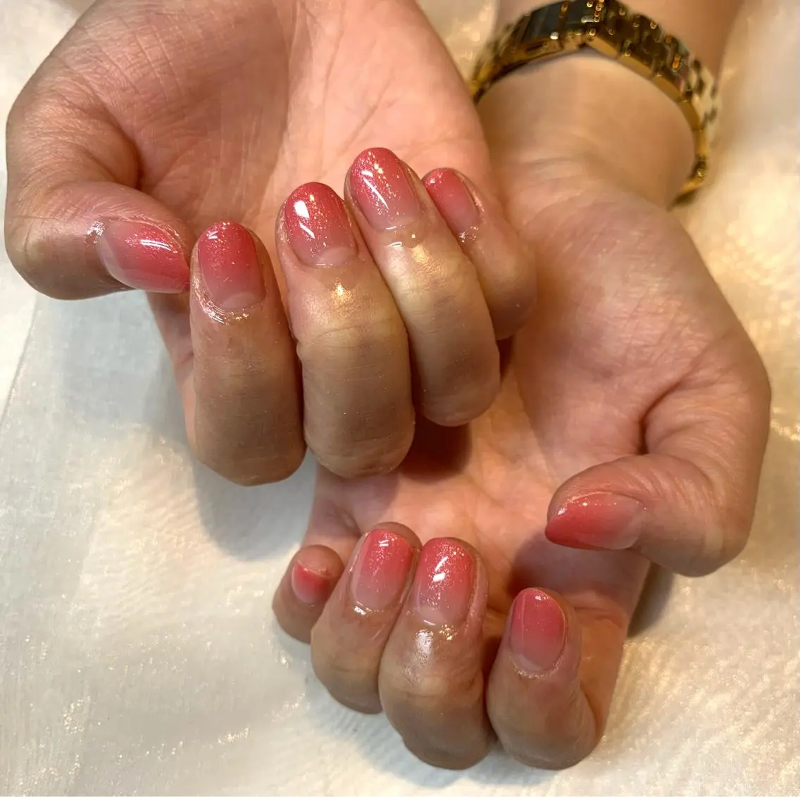 ネイル グラデーション ラメ(グリッター) ピンク 🫧Zina船橋北口 mai🫧のネイルデザイン