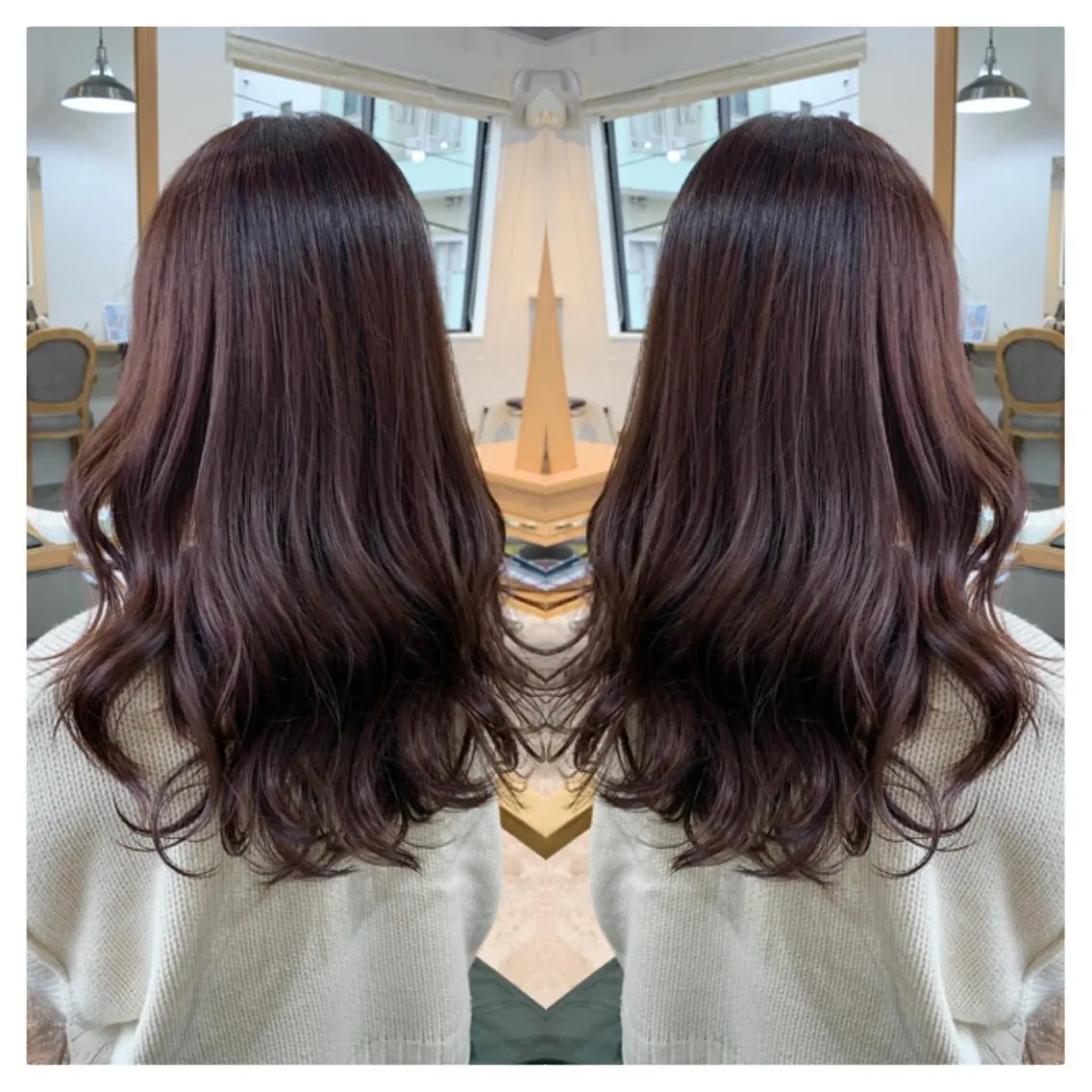 ロング カラー カット ヘアカラー トリートメント 村山 茉衣のヘアスタイル