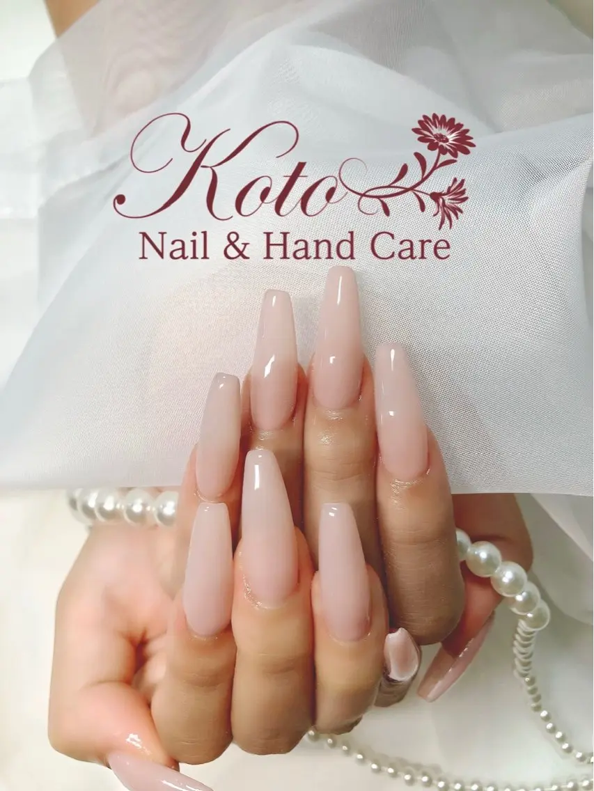 ネイル 長さ出し ジェルネイル 持ち込み ニュアンスネイル ワンカラーネイル ハンドネイル Nail Salon KOTOのネイルデザイン