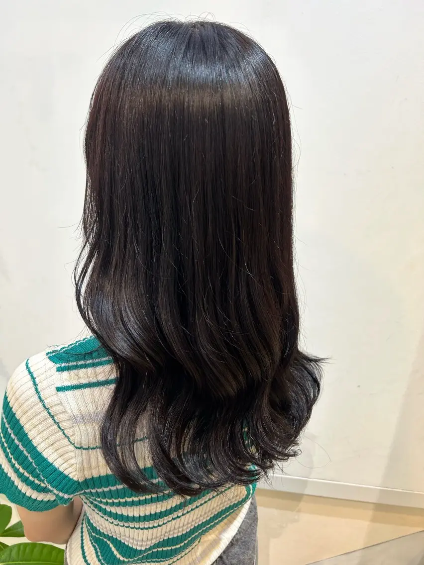 ミディアム カラー 髪質改善 イシイ シオリのヘアスタイル