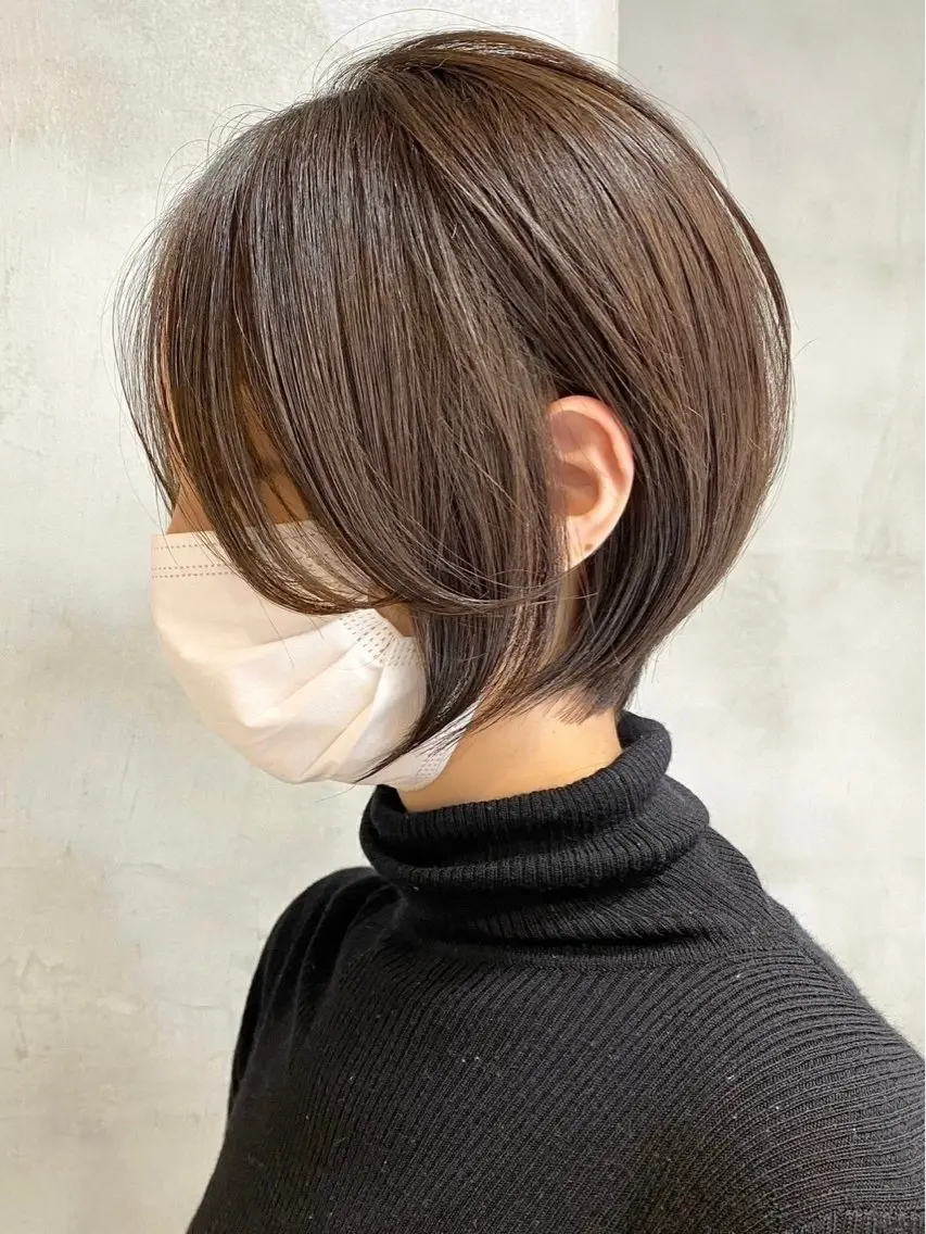 ショート カラー ヘアカラー トリートメント 安井凰太 /elima武蔵小杉のヘアスタイル
