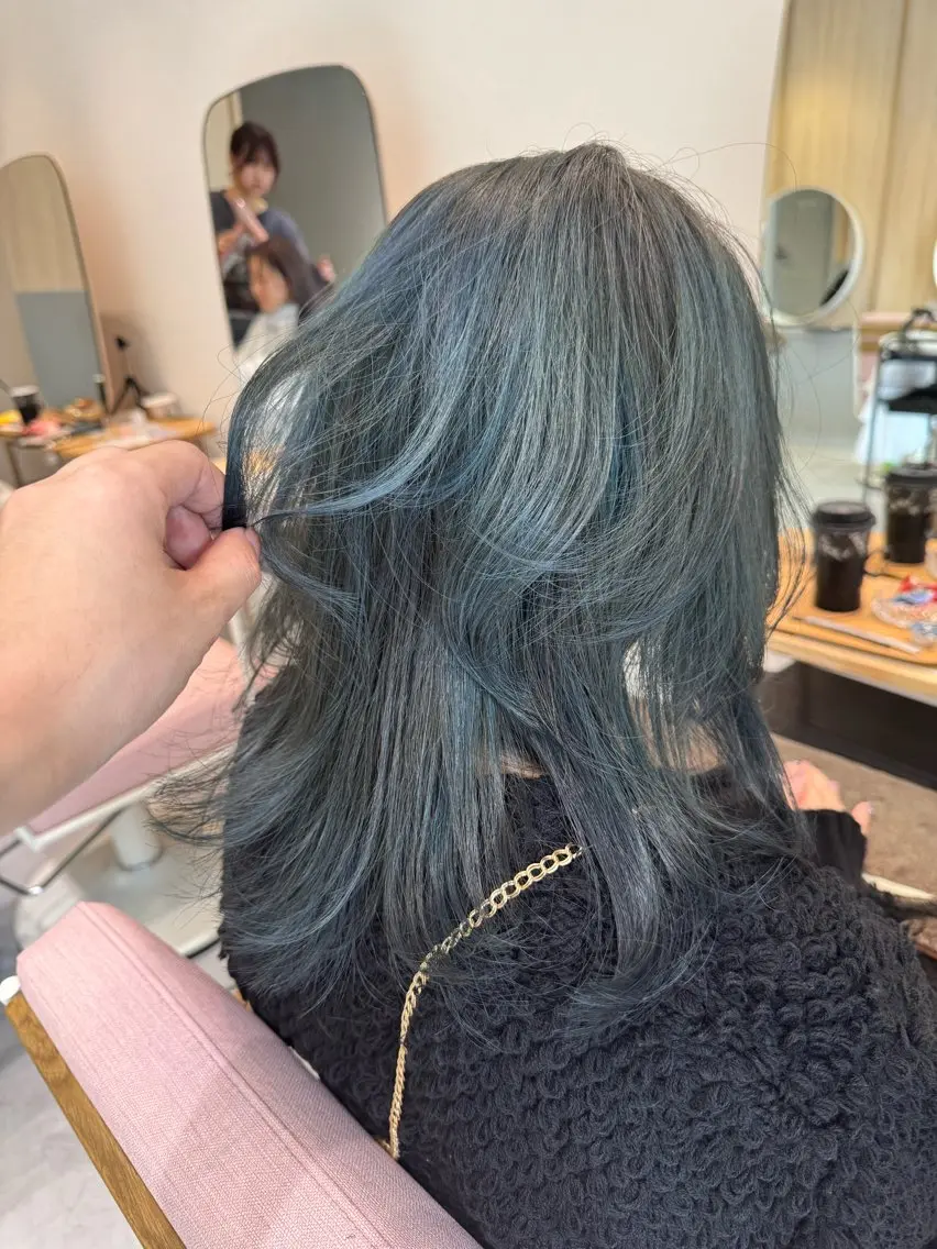 セミロング カラー カット トリートメント ヘアセット ✂️似合わせの魔術師 石田一樹✂️のヘアスタイル