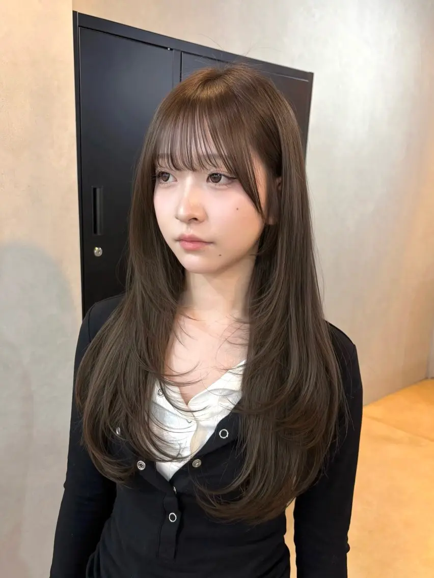 ロング レイヤーカット カット ヘアカラー トリートメント 店長/レイヤーカット /大東悠生のヘアスタイル