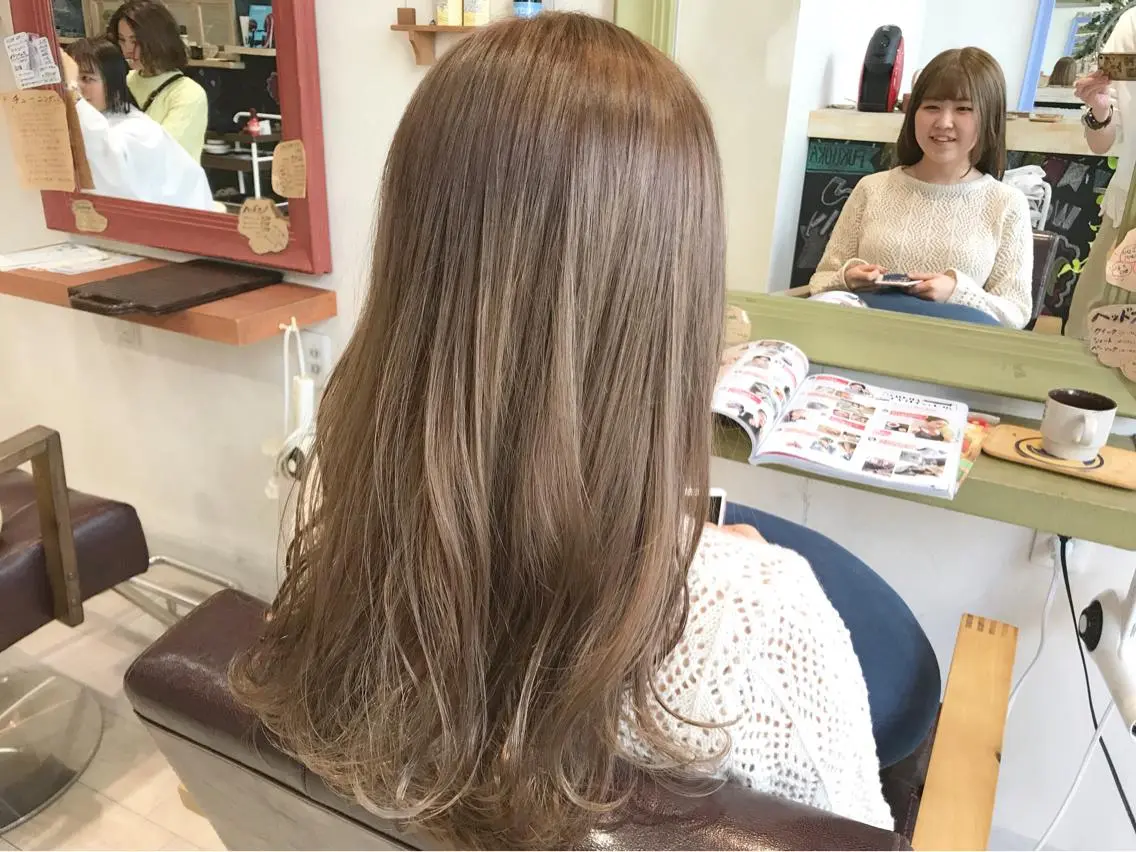 ロング カラー ベージュカラー メンズ指名多数!! 田島史也のヘアスタイル