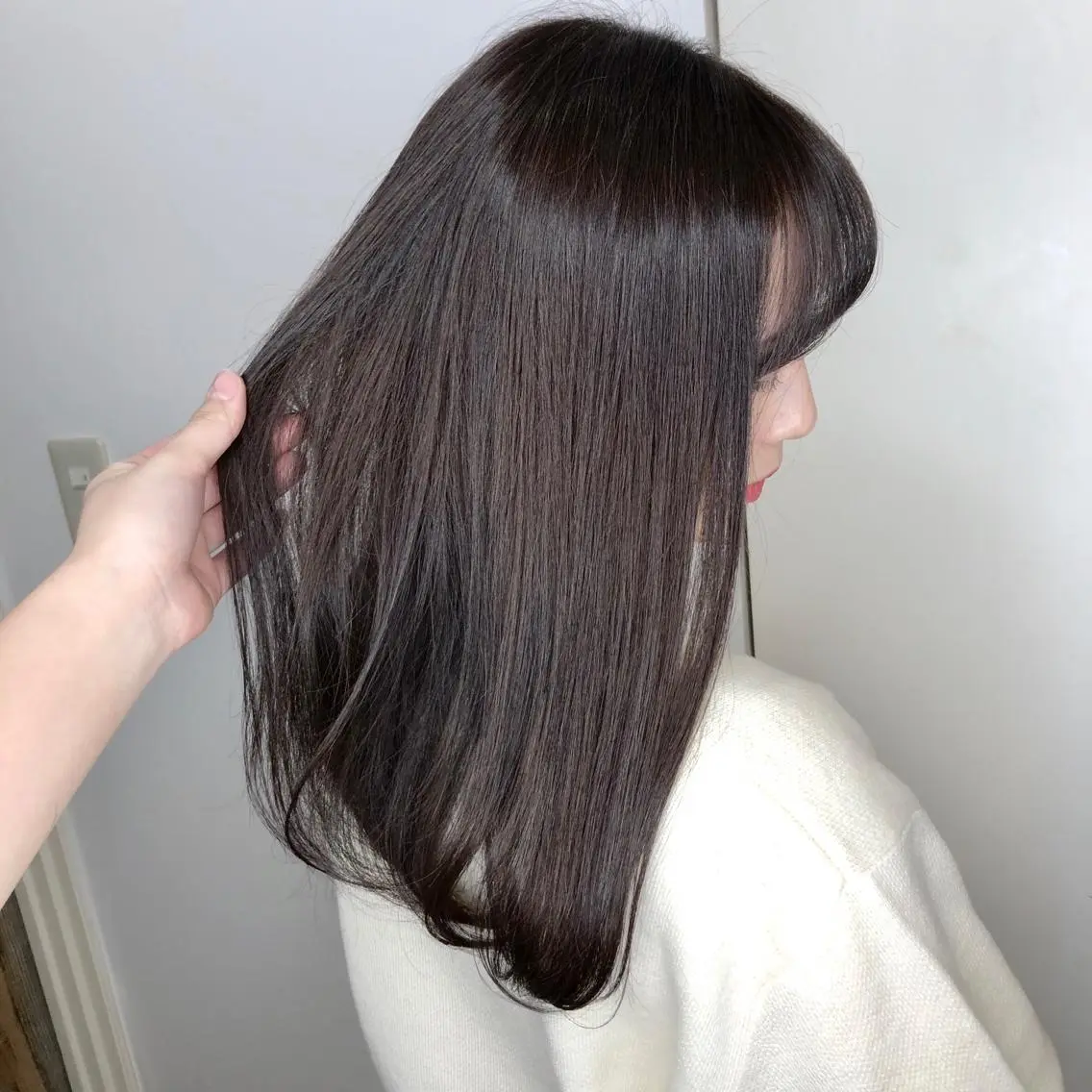 セミロング カラー 🤍ムラ修正ブリーチ 🤍原宿/YUUのヘアスタイル