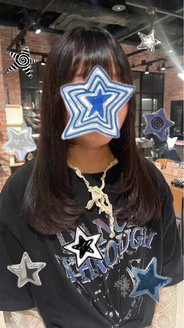 ロング rin 🖤〈大宮〉のヘアスタイル