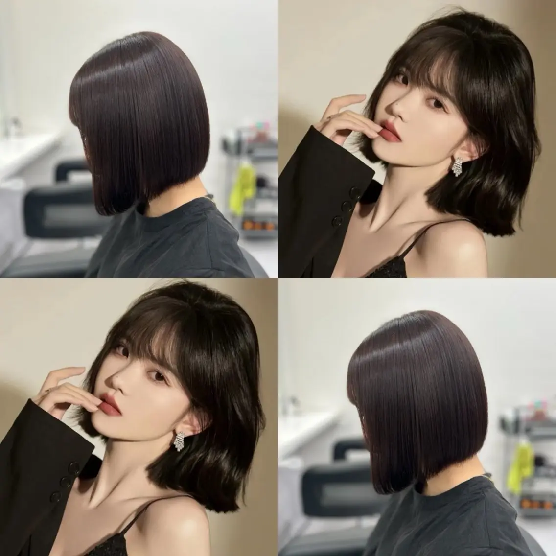 ショート カラー パーマ ヘアアレンジ メンズ キッズ ブリーチなしカラー/ ブラウン/レイヤーのヘアスタイル