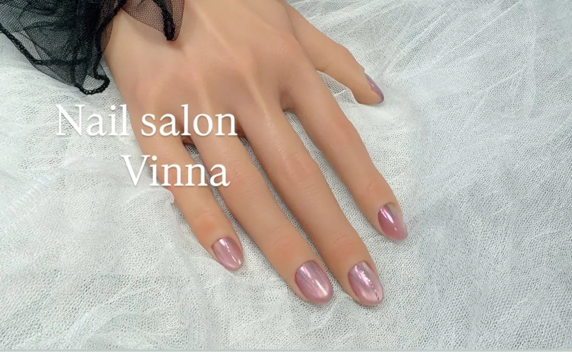 ネイル マグネットネイル ショートネイル Nail salon Vinnaのネイルデザイン