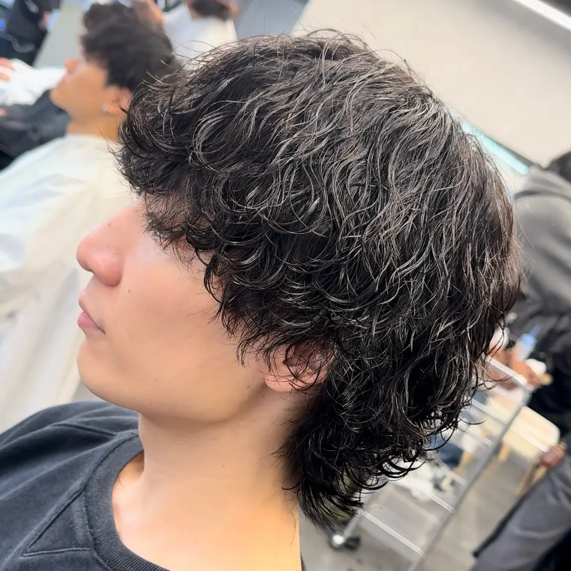 ミディアム パーマ ヘアアレンジ メンズ fifth 石川 凪のヘアスタイル