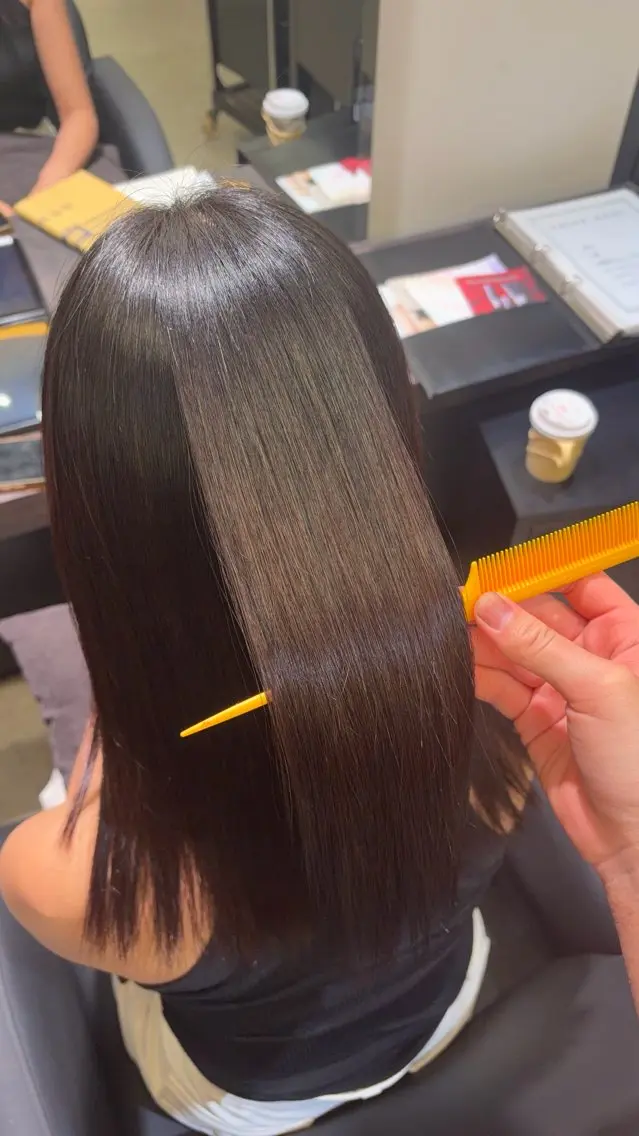 縮毛矯正 森下 美穂のヘアスタイル