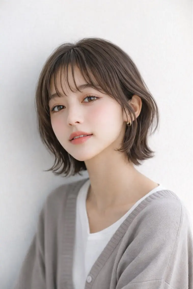 ショート カラー 透明感カラー グレージュ イルミナカラー 外国人風カラー ショートヘア カット ヘアカラー トリートメント 田村和範/似合わせ カラー/髪質改善のヘアスタイル