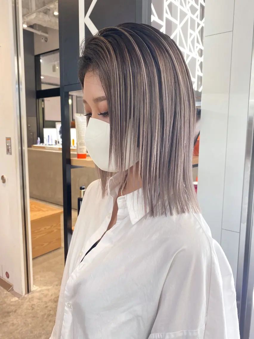 ショート カラー 透明感🎀艶髪 💞まいか🎶のヘアスタイル